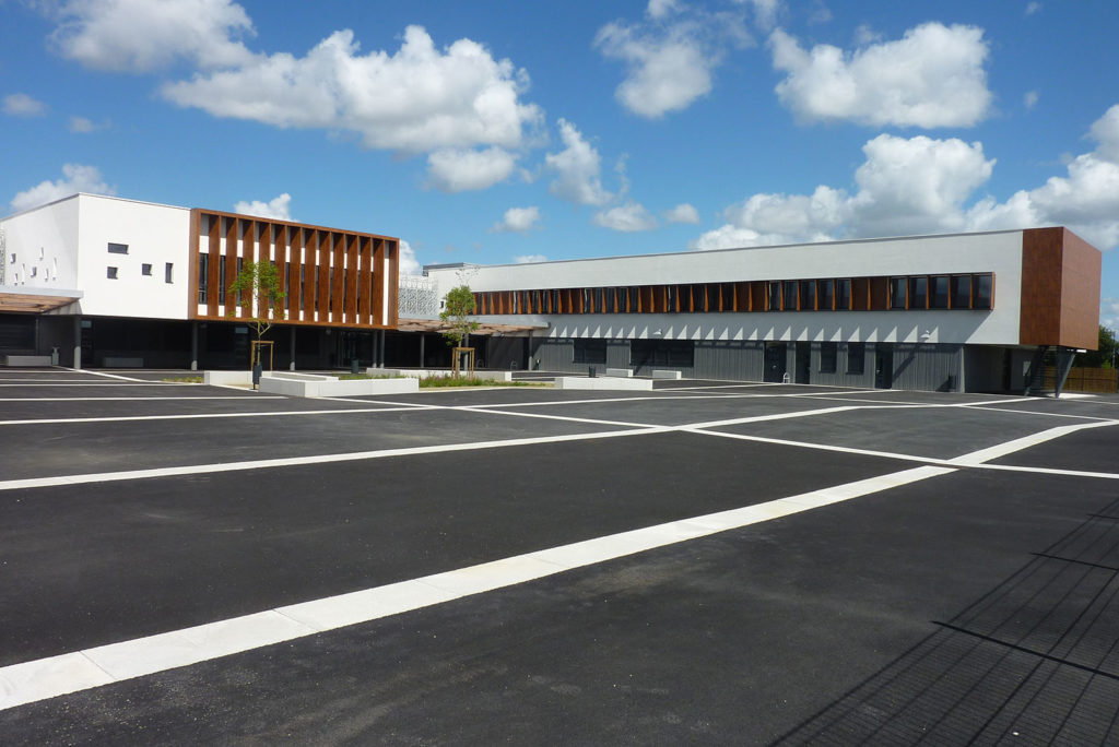 Collège Milcendeau - Pilet maçonnerie béton armé