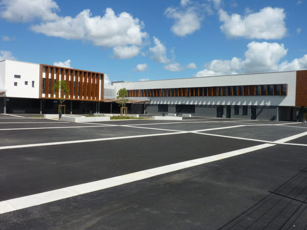 Collège Milcendeau - Pilet maçonnerie béton armé