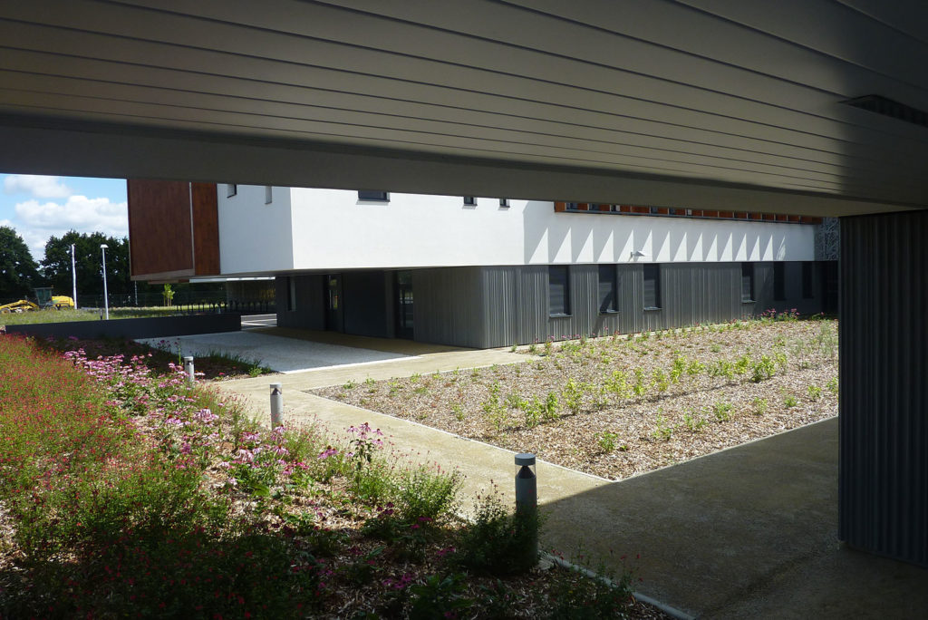 Collège Milcendeau - Pilet maçonnerie béton armé