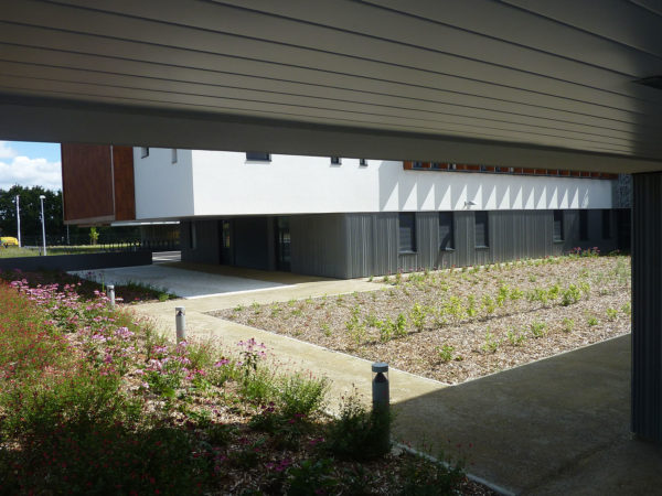 Collège Milcendeau - Pilet maçonnerie béton armé