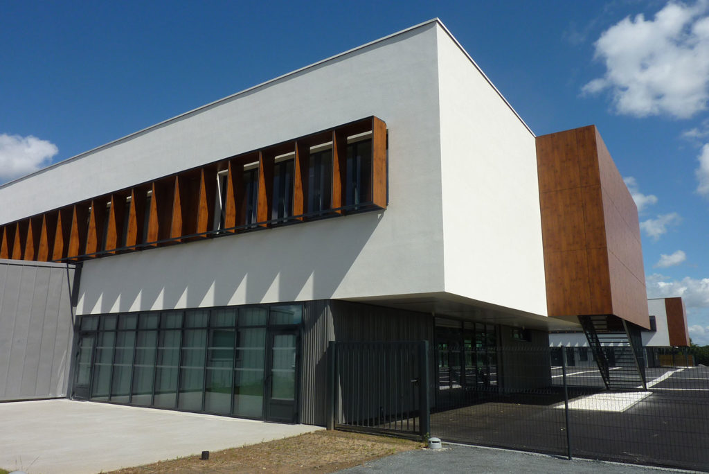 Collège Milcendeau - Pilet maçonnerie béton armé