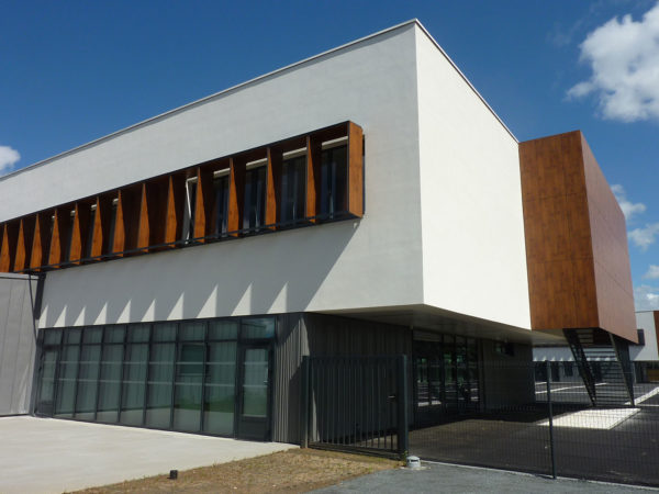 Collège Milcendeau - Pilet maçonnerie béton armé